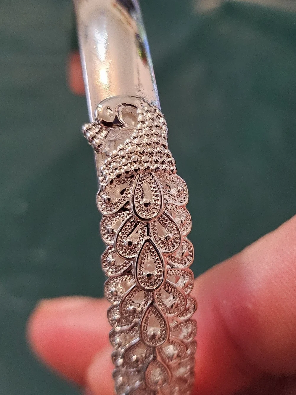 Delicate 925 Sterling Silver Leaf Pavé Bracelet - Women Accessories